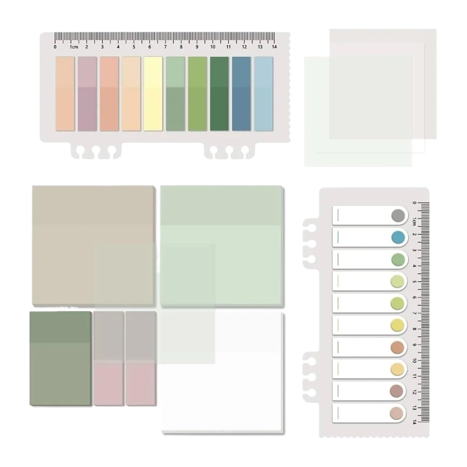 Transparente Haftnotizen, 700 Blatt, transparente Haftnotizen, 7,6 cm, durchsichtig, Memoblock, selbstklebend, durchscheinend, beschreibbar