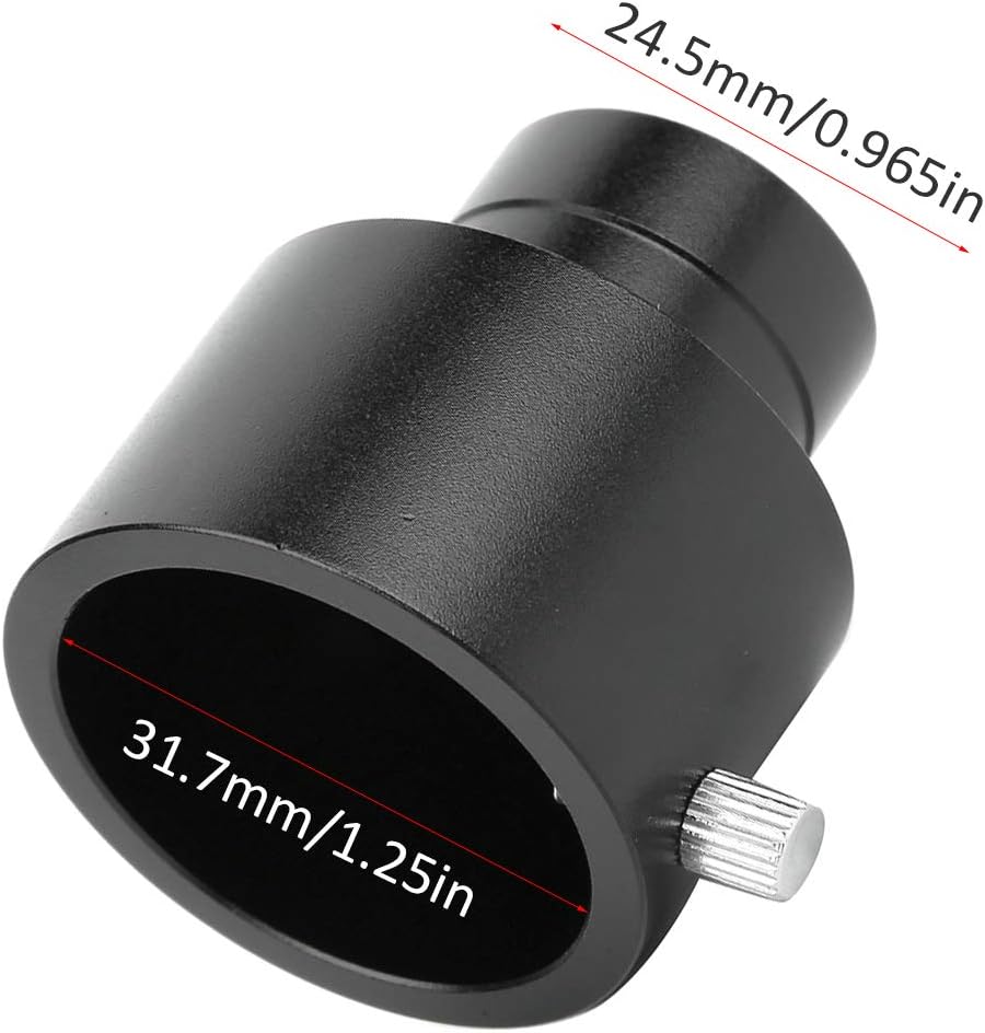 5P9952 Astronomical Telescope Eyepiece Adapter,Aluminium Alloy 0.965 to 1.25 Inch Telescope Eyepiece Adapter,Astronomical Telescope Eyepiece Adapter for Binoculars, EIMSOAHqo6v1hmuxi