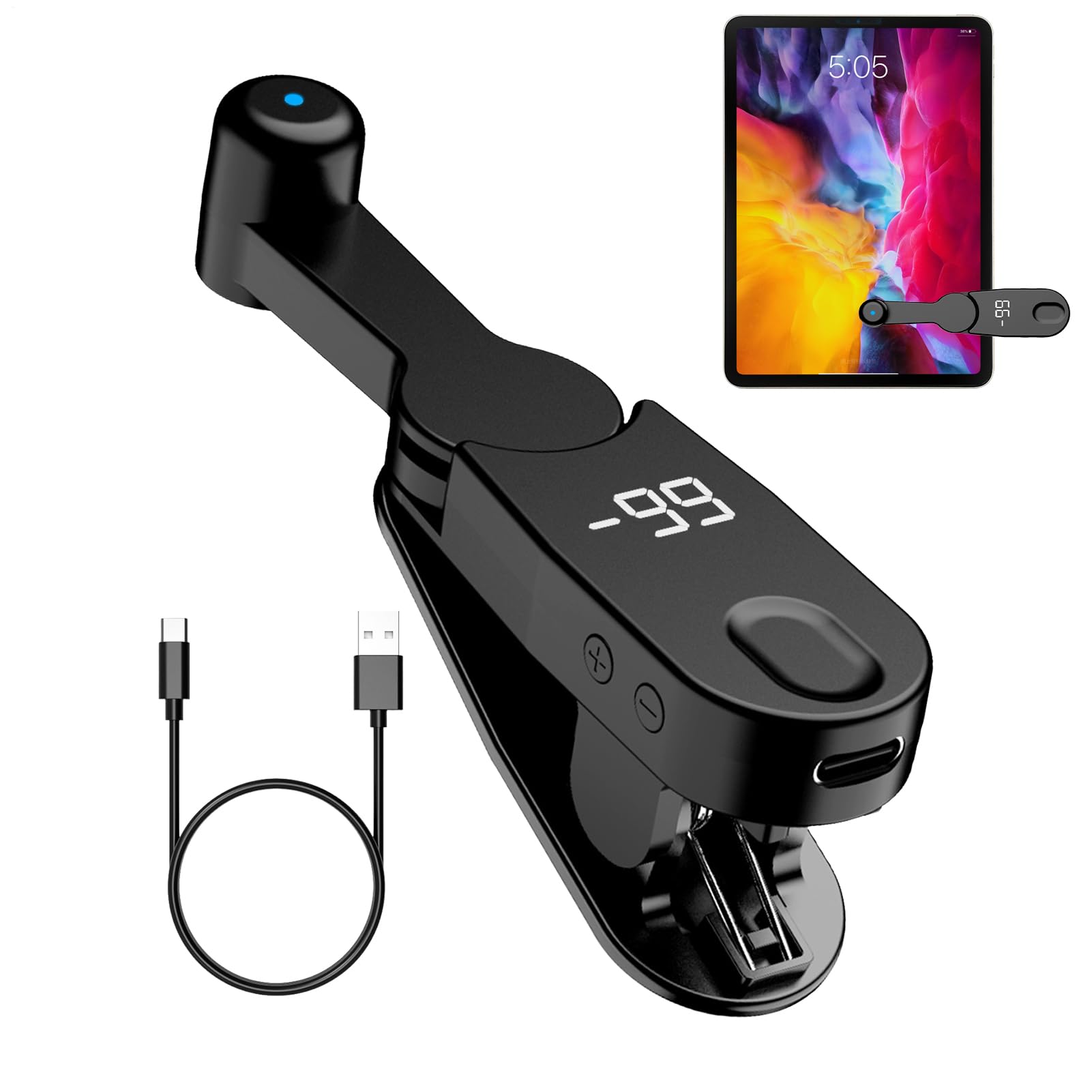 Clicker Automático, Clicker De Pantalla Táctil, Dispositivo De Automatización De Rápido, Con Puntas De Silicona, Respuesta Rápida De Toque, 9.7x2.4x4cm, Para El Aumento De Juegos Móviles Y La Aut