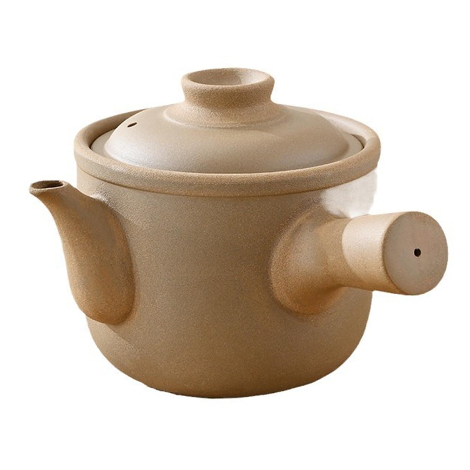 Nieszkliwione ceramiczne garnki do medycyny chińskiej, ziołowa ceramiczna zapiekanka z pokrywką i uchwytem, żaroodporny garnek do gulaszu do gotowania, pieczenia i gotowania (5000 ml/5,3 kwarty)