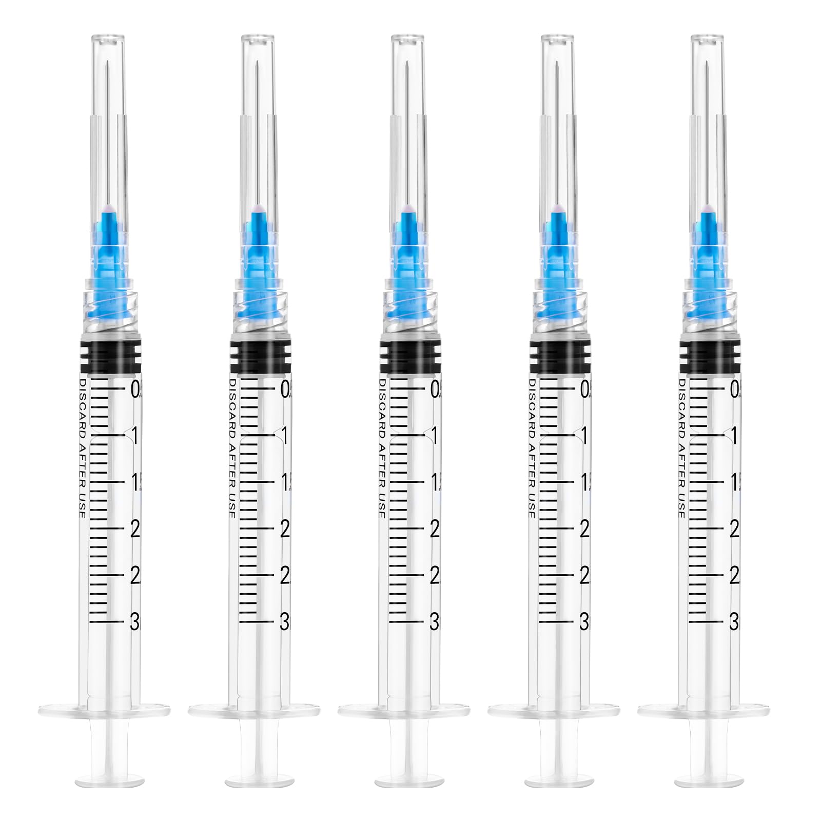 1ml Syringe, 1cc Luer Lock Syringes with 25G 1 inch Needle, for Lab Liquids Refilling , Individually Wrapped , 100 Pack — Amazon image 15