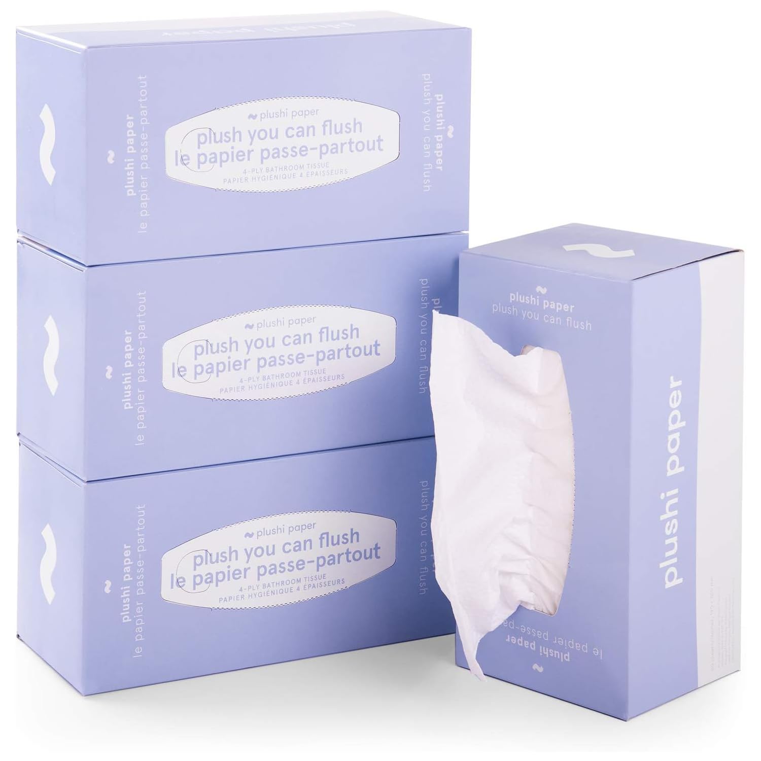 - Septic Safe Tube Free Toilet Paper- 4-Ply, Quick-Dissolving, Biodegradable Tissue for RV, Campers & Marine Use- Mom-Approved Soft Toilet Paper for Kids, Seniors & Travel Adventures- 4 Boxes, 320 Wipes