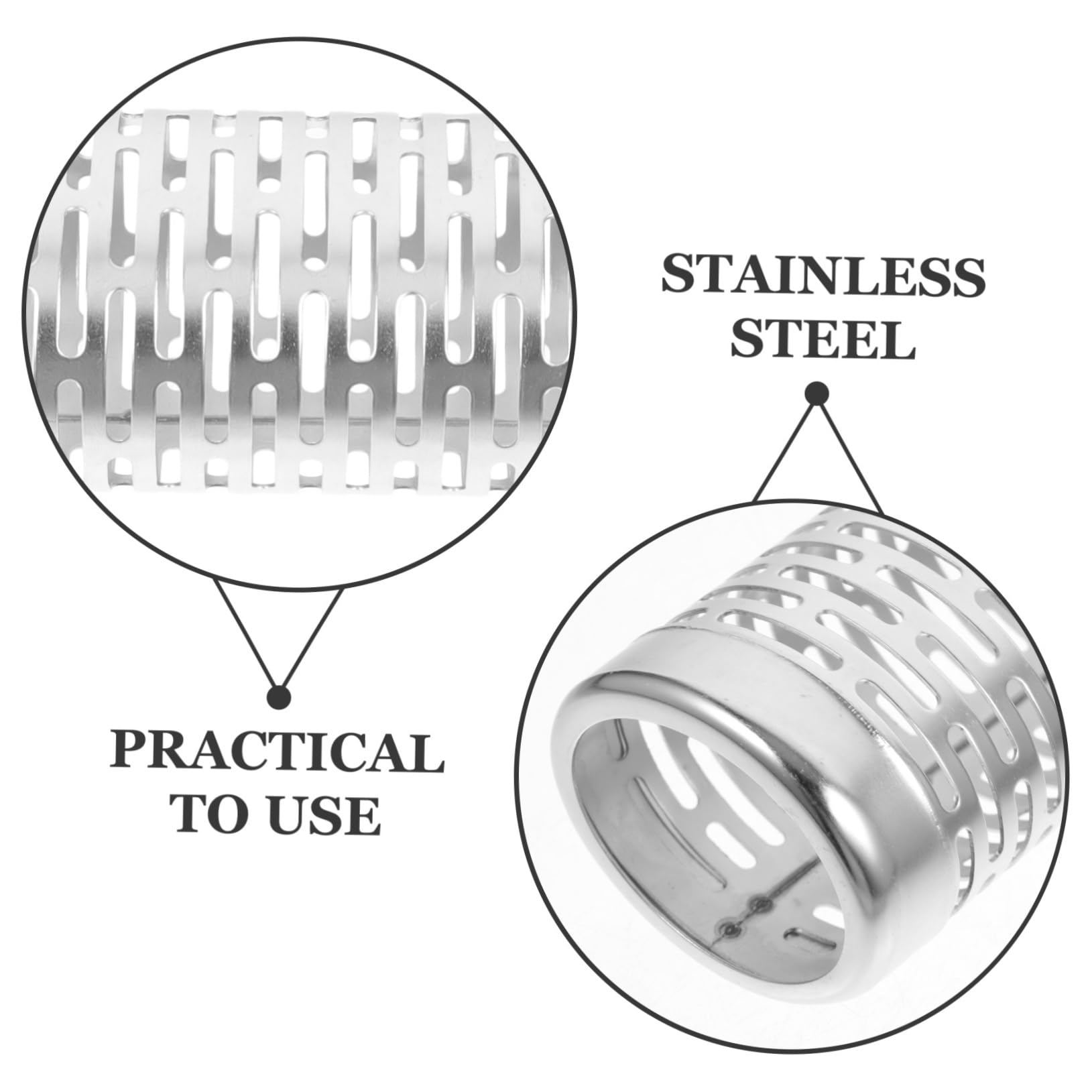 UPKOCH 3 Pezzi barbecue affumicatore smoker bbq accessori barbecue a pellet da compatto per grigliare resistente all'usura Acciaio inossidabile Silver