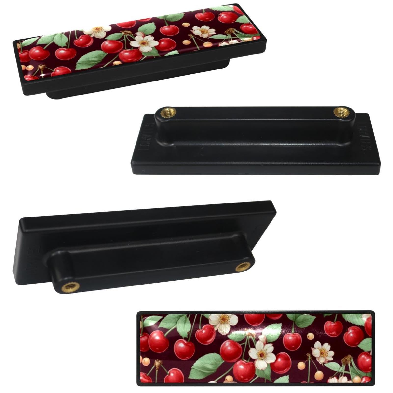 4 Pack 3.6inch Length Black Kitchen Cabinet Knobs Stainless Steel Drawer Knobs Bedroom Dresser Knobs for Men Women Girls, Nursery Knobs