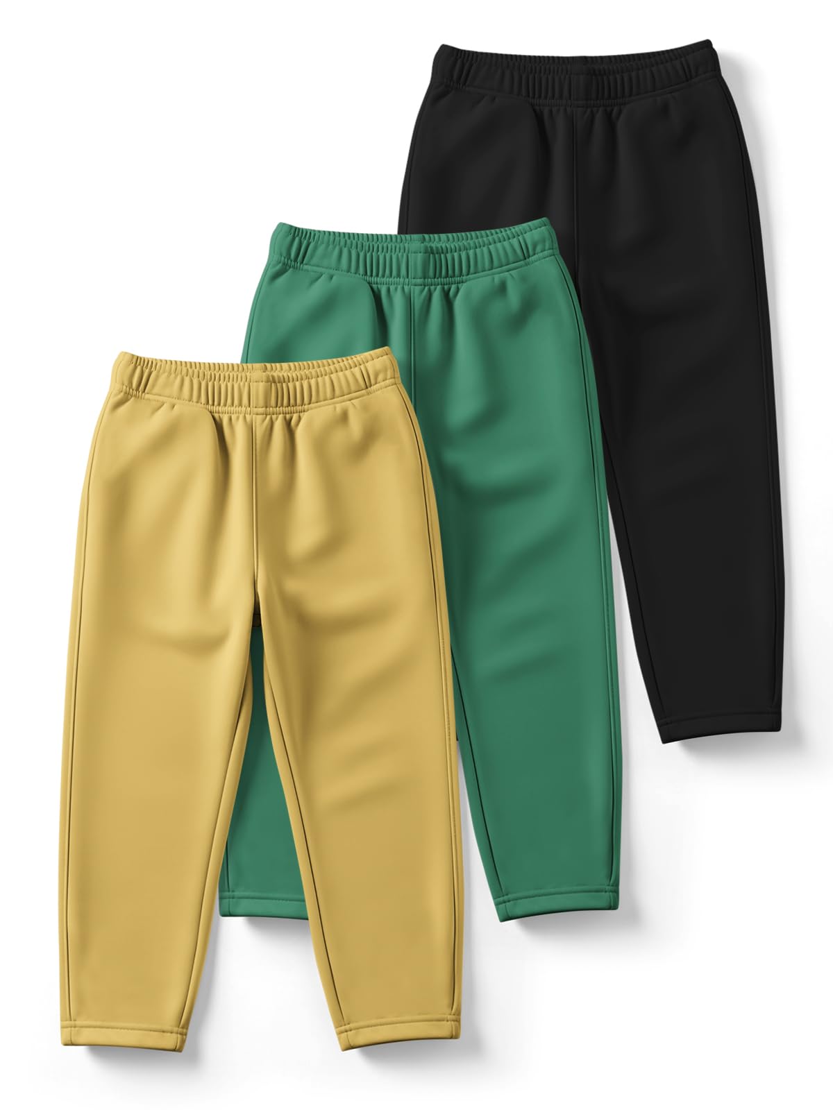 HELLCAT Trendy Solid Cotton Blend Regular Fit Track Pant for Boys - Pack of 3
