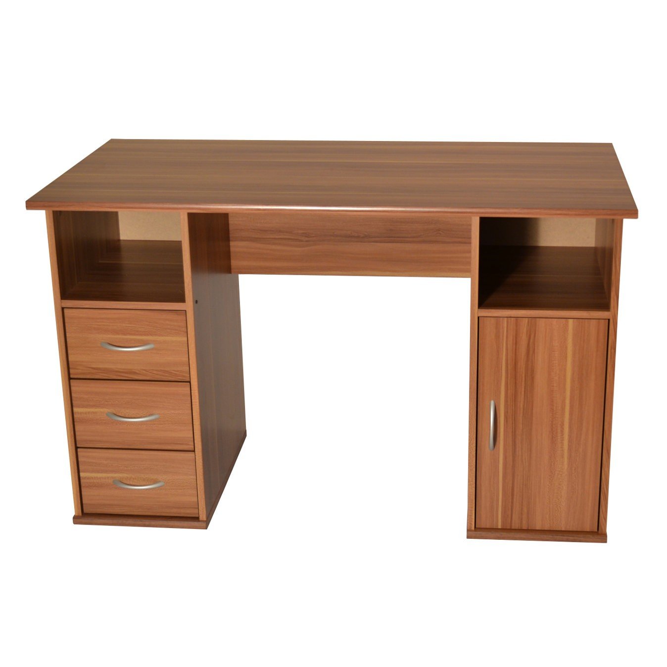 Rackhams Maryland Desk With 3 Drawers And 1 Door Walnut