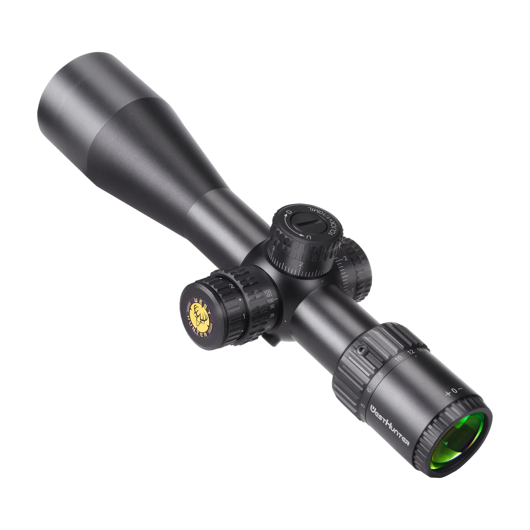 WestHunter Optics Wht 4-16x44 SFIR FFP Precisión Miras Telescópicas, Exclusivo para Competiciones Deportivas de Larga Distancia | Picatinny Shooting Kit A