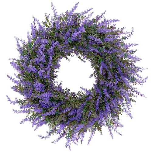 26' Purple Lavender and Eucalyptus Wreath...