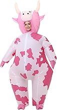 Inflatable Cow Costume Blow up Costume for Cosplay Party Festival Halloween Parade Carnival Suit Jumpsuit