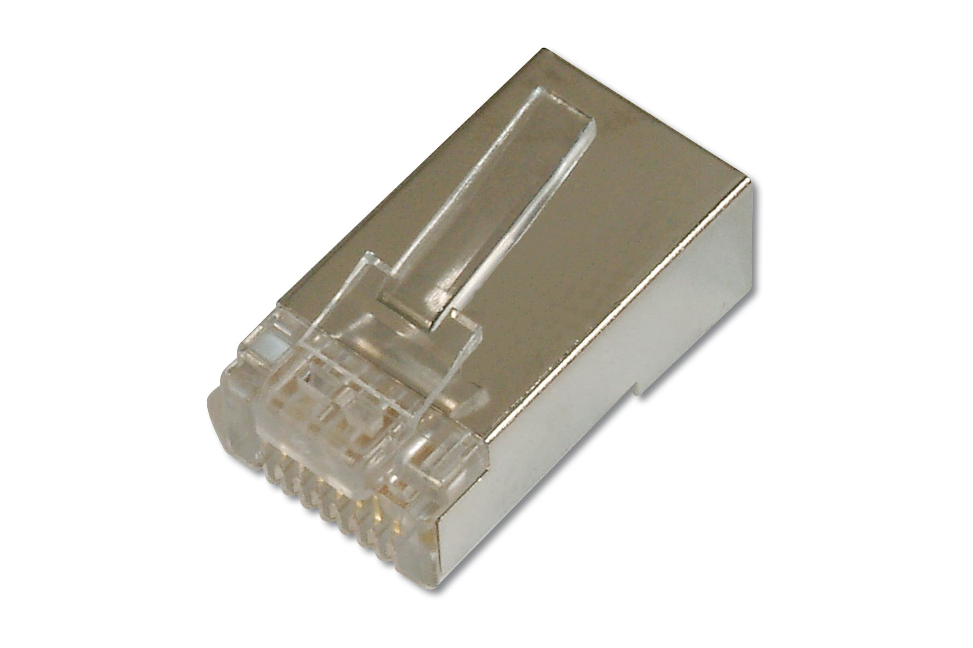 DIGITUS DN-219603 – Cat 6 crimp connector – 100 pieces – RJ45 network connector shielded – For Cat6 network cables – 1GBase-T – 8P8C – AWG 27/7 to AWG 24/7