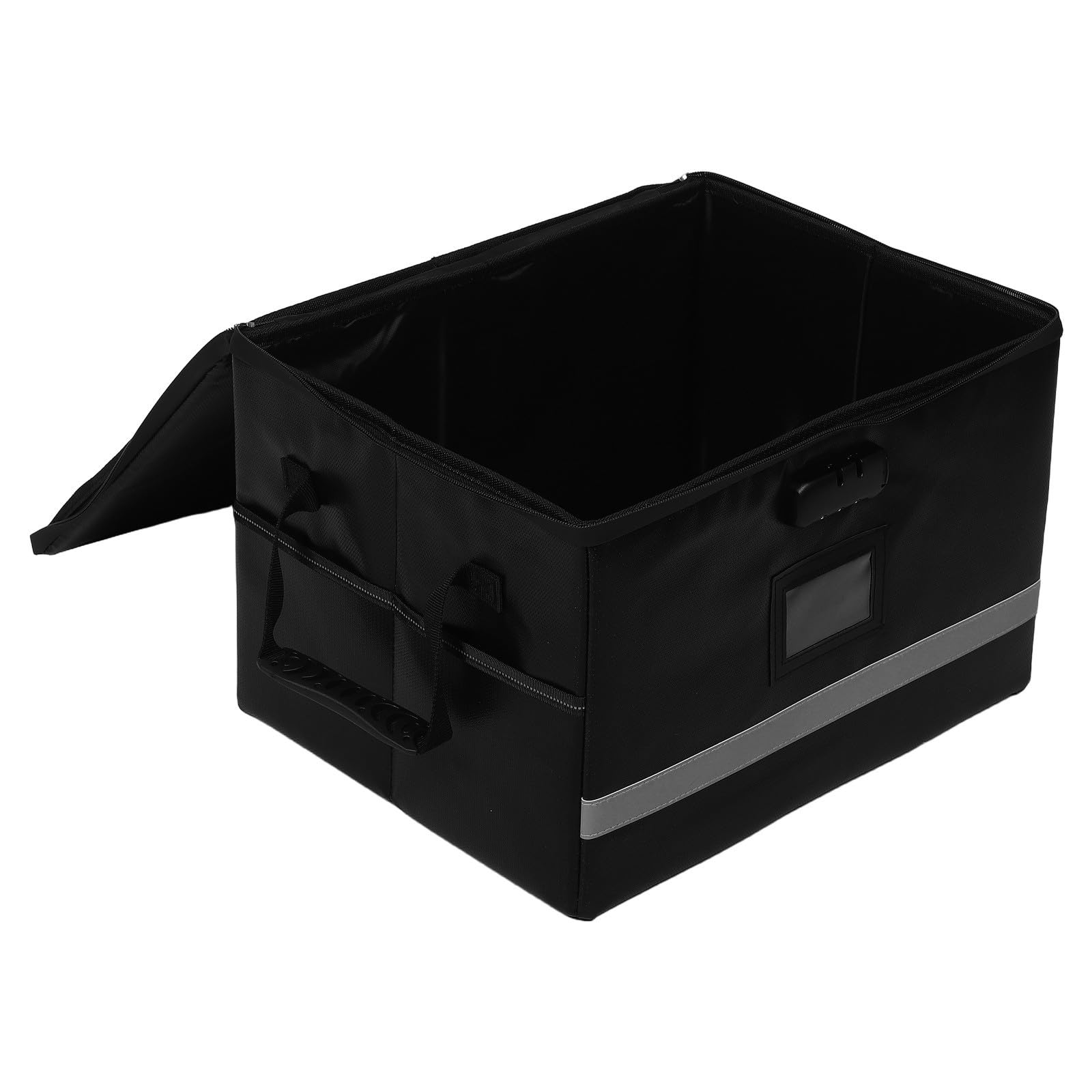 Caja Organizadora de Archivos Portátil con Cerradura, Asa y Cremallera