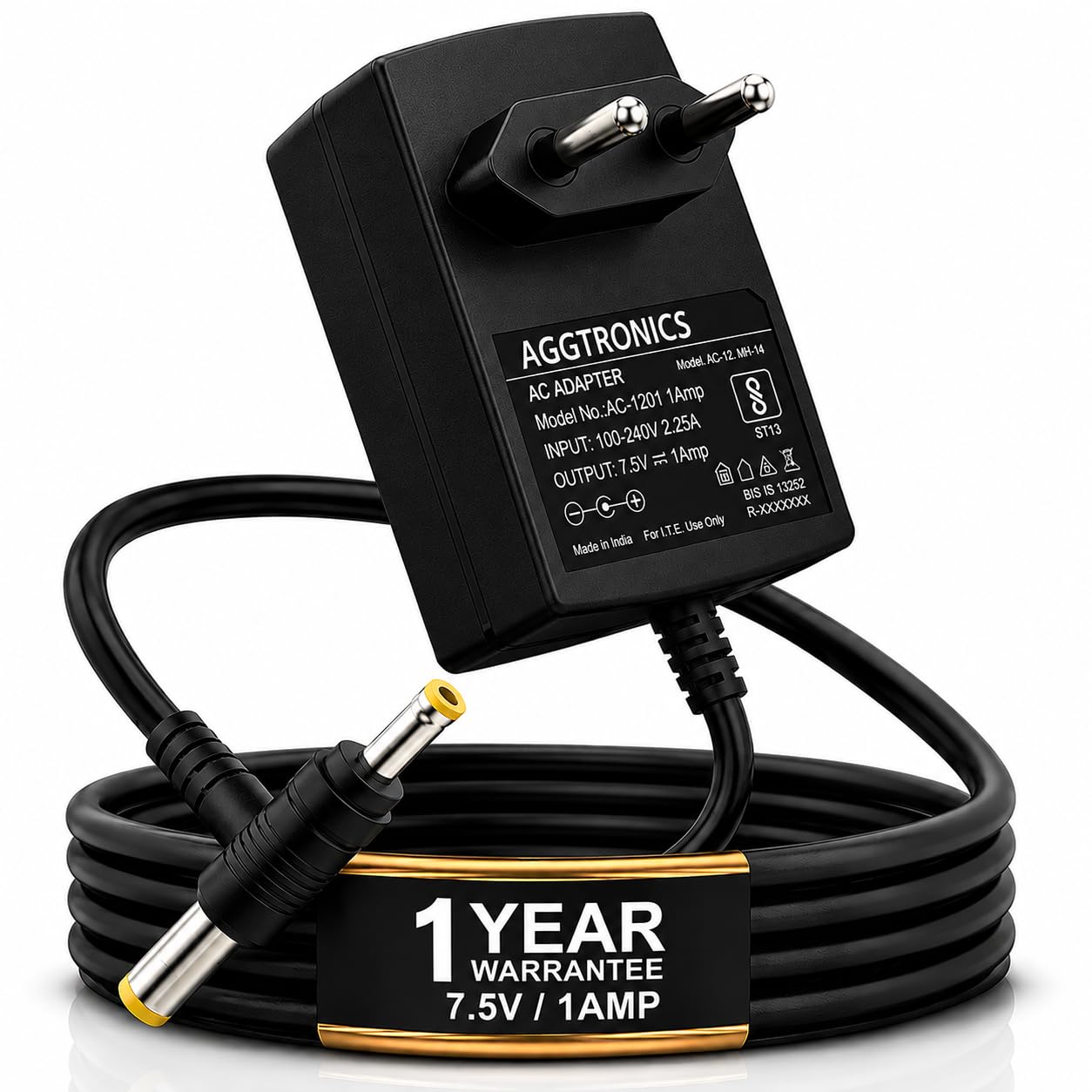 7.5V 500mA to 1 Amp Transformer Power Adapter (with Dual Pin), Power Supply AC Input 100-240 V for Music Keyboard, Piano (Compatible with Casio Keyboard)-image-43