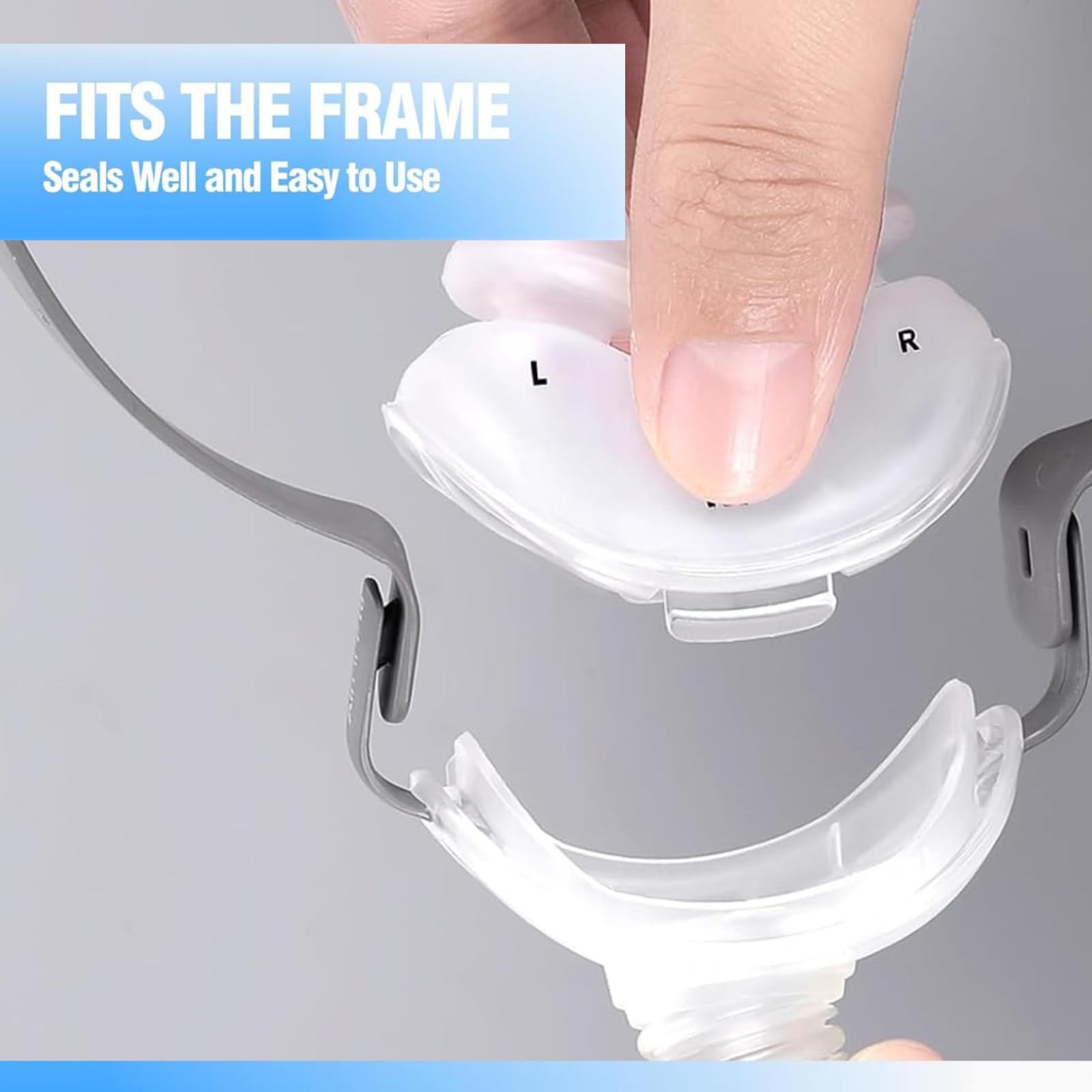 AirFit P10 - Cuscino nasale di ricambio per AirFit P10, facile da sostituire (M, confezione da 2)