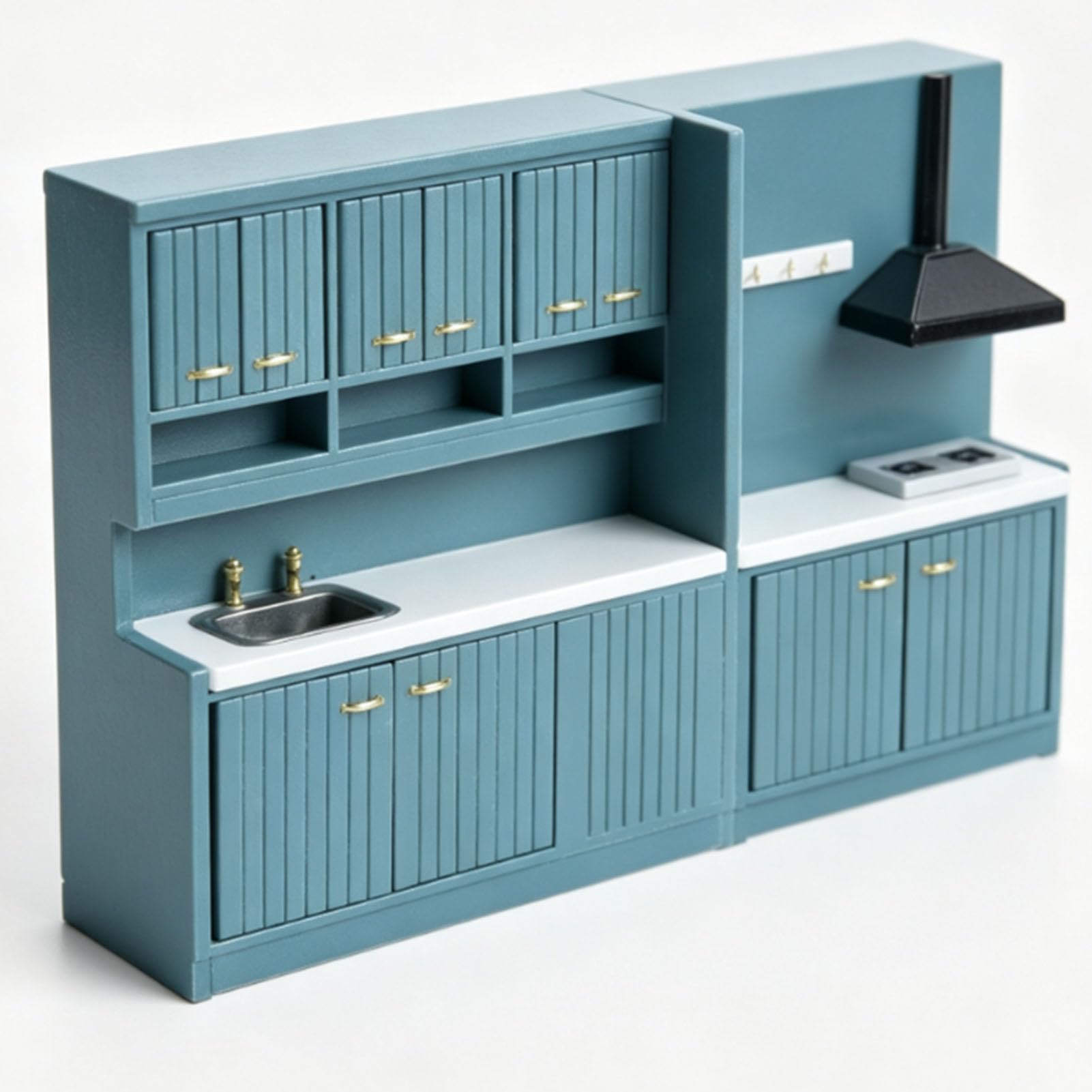 Cosiki Miniature Kitchen Cabinet 1:12 Scale Durable