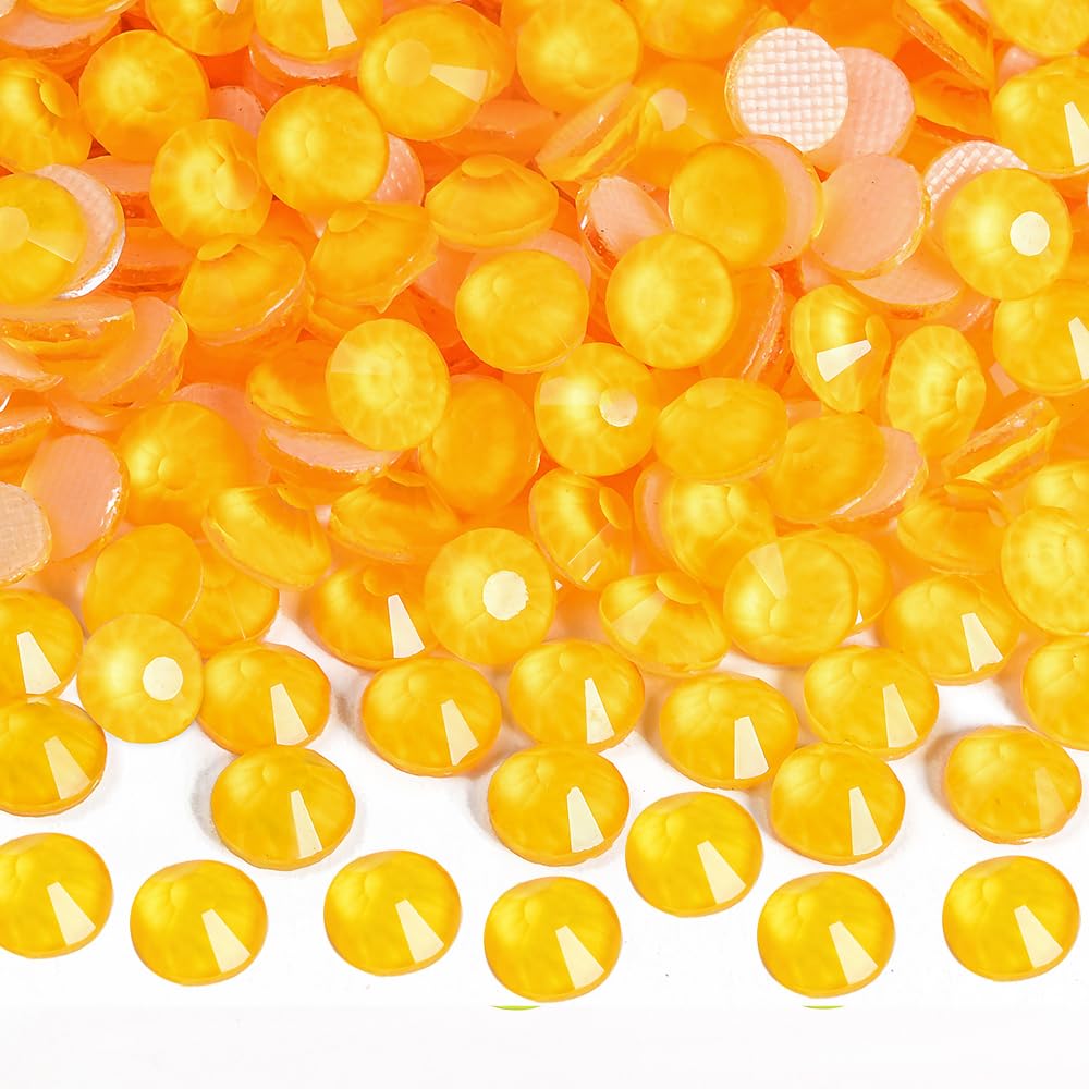 Blinginbox Orange Neon, SS20 Hotfix Rhinestones for Clothes,1440pcs Hot Fix Rhinestones Crystal Gems for Crafts Decoration Diamond Paintings Photo Frames Bags Greeting Cards Body Art