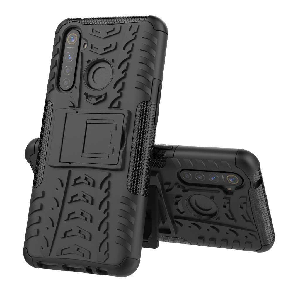 Newlike Realme 5 Pro, Back Cover, Premium Real Hybrid Shockproof Bumper Defender Cover, Kick Stand Hybrid Desk Stand (Black) Back Case Cover for Realme 5 Pro (B07ZRRZD4P) Amazon Price History, Amazon Price Tracker