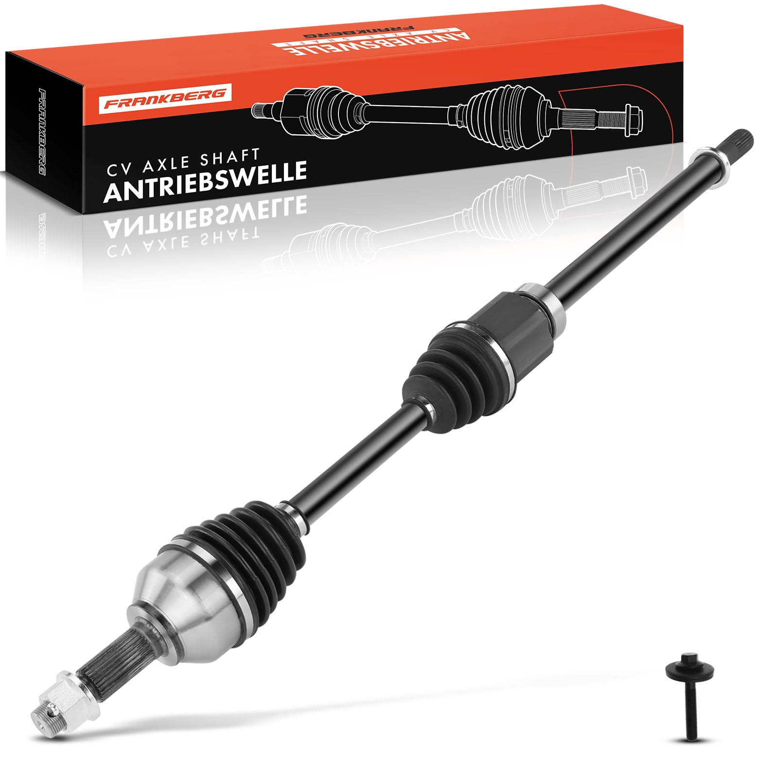 Frankberg Eje motriz Eje de transmisión AT sin ABS Ring Eje delantero Derecha Compatible con Freelander 2 L359 2006-2014 Replace# LR006707