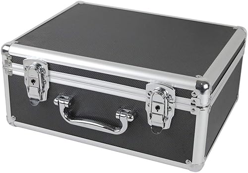 Miniatura 3 de Caja de herramientas Caja de herramientas Caja de herramientas de aluminio - Estuche de transporte de espuma negra Maletín Caja de herramientas Caja