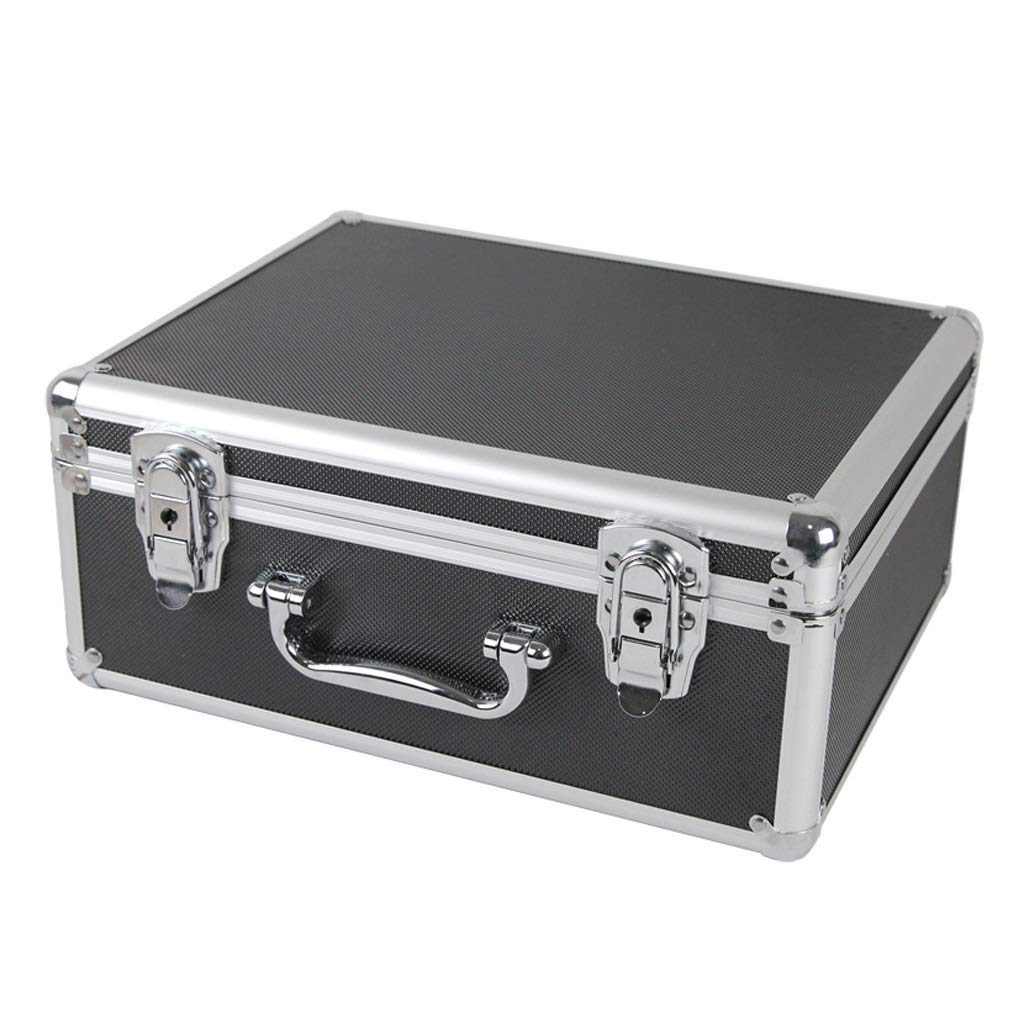 Caja de herramientas Caja de almacenamiento Caja de herramientas de aluminio - Inserto de espuma negra Estuche de transporte Maletín Caja de herramientas Caja de herramientas portátil Caja de herram
