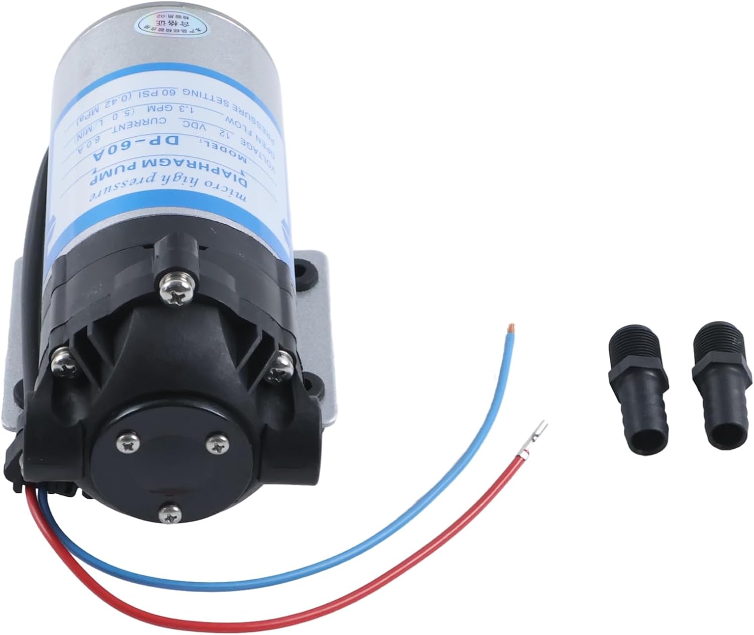 ZTUOAUMA 12V Diaphragm Internal Bypass Agricultural Spraying Pump 8000-543-250 Viton Valves Self-Priming up to 8 Feet 50PSI 3/8" NPT Female Port Compatible with Petair Shurflo
