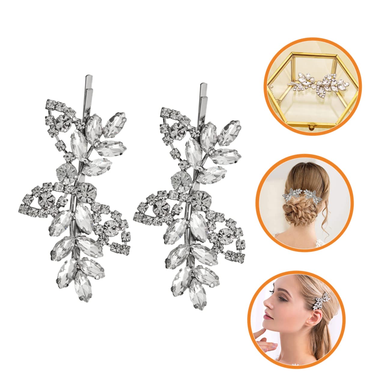 Didiseaon 10 Pasadores Para El Pelo Con Diamantes De Imitación Para Mujer Pasadores Para El Pelo Con Diamantes De Imitación Para Mujer Accesorios Para El Pelo Horquillas Metálicas Para