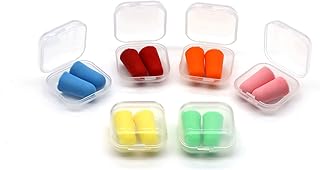6 Pairs Box Noise Reduction Sponge Ear Plugs, Ear Plugs for Hearing Protection, Ear Plugs for Sleeping by Deep Sleeps Easy to Fit The Noise Cancelling Ear Plugs
