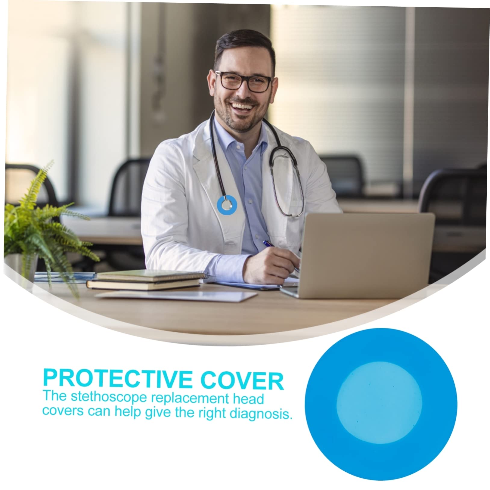 Zerodeko 10 Juegos Cubierta De Estetoscopio De Silicona Protector Estetoscopios Accesorios Médicos Y Estudiantes De Instalar 10 Piezas X 10