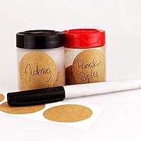 Vista 4 de ChromaLabel Etiquetas de punto Kraft de 1.50 pulgadas, 500 rollos