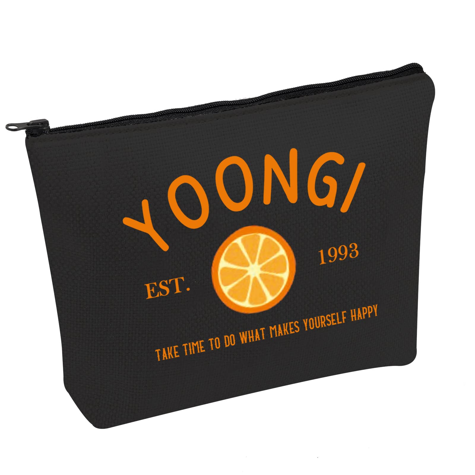 K-Pop Fan Cosmetic Bag What Makes Yourself Happy Cosmetic Bag Korean Idol Gift, MAKES YOURSELF HAPPY B