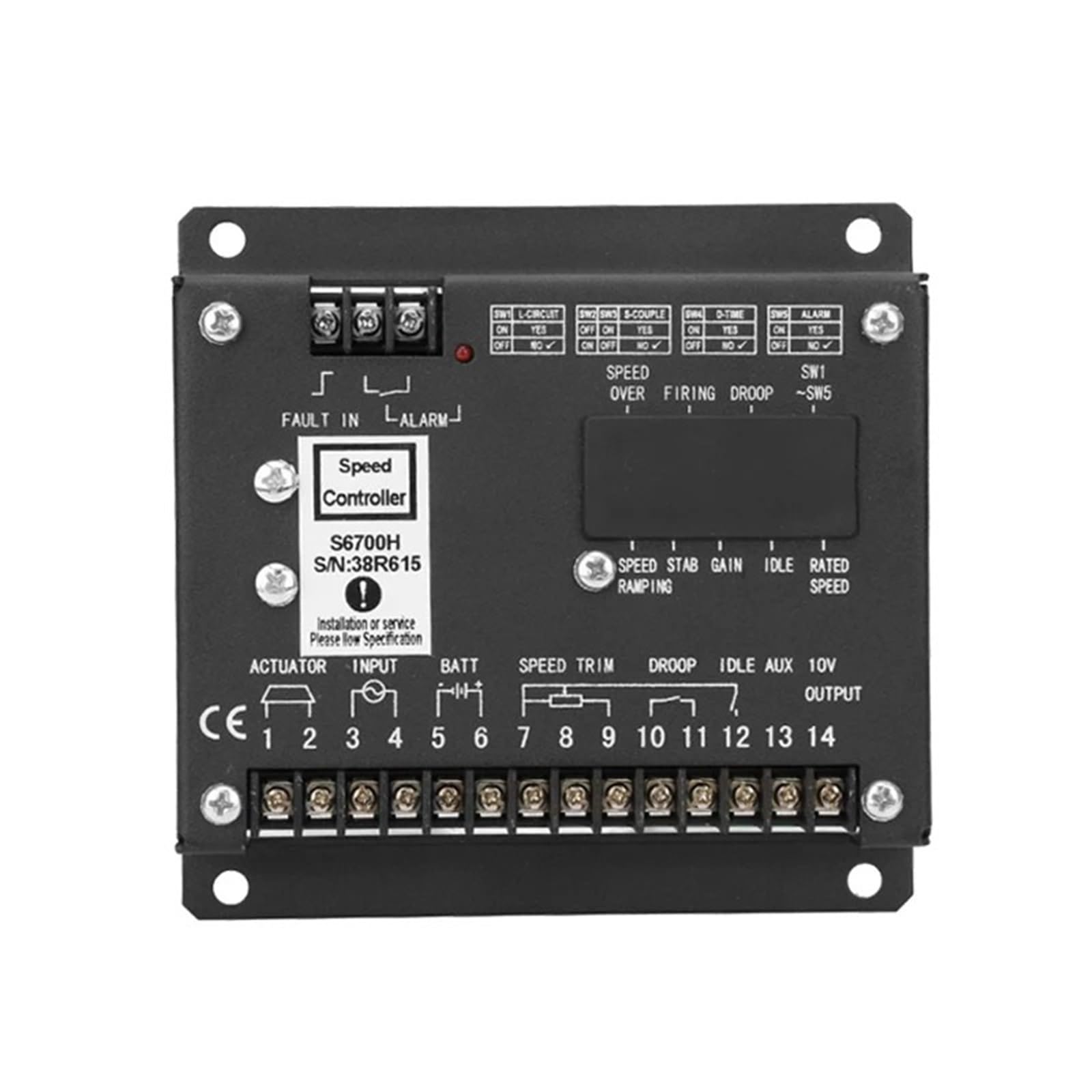 Drehzahlregler S6700H Stromgenerator Govornor Einstellen des Motorantriebs Motorregler 1St