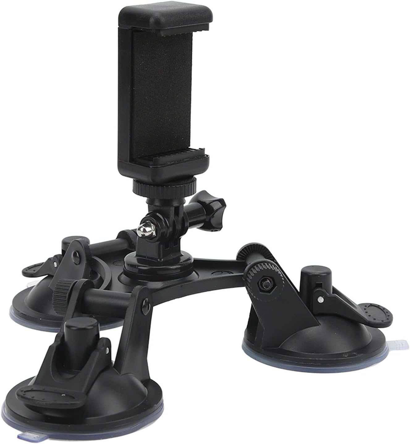 Triple Cup DSLR Camera Suction Mount Compatible with DSLR Camcorder Action Cameras Phones