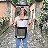 Sunsa Damen Umhängetasche. Die nachhaltige Crossbody Hobo Tasche ist aus 100% Baumwolle/Canvas & Leder. Große Stofftasche als Geschenkidee für Frauen #5