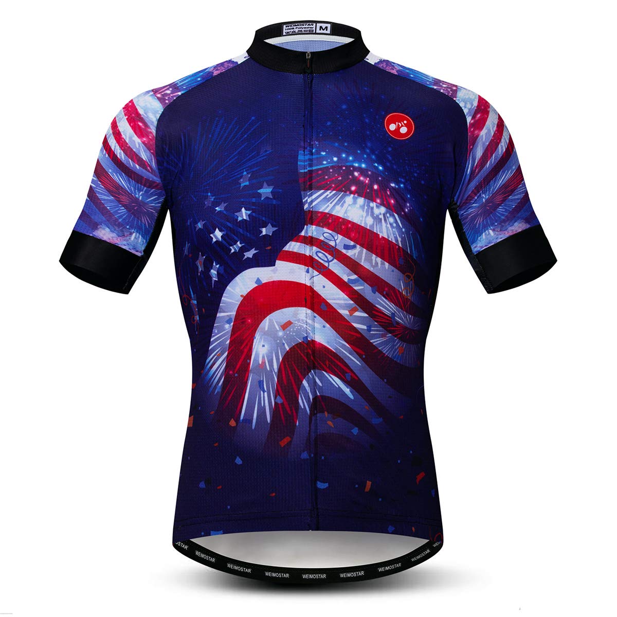 USA Cycling Jerseys Men, USA Flags Bicycle Shirts Summer Riding Tops Quick Dry Bicycle Jersey S-3XL