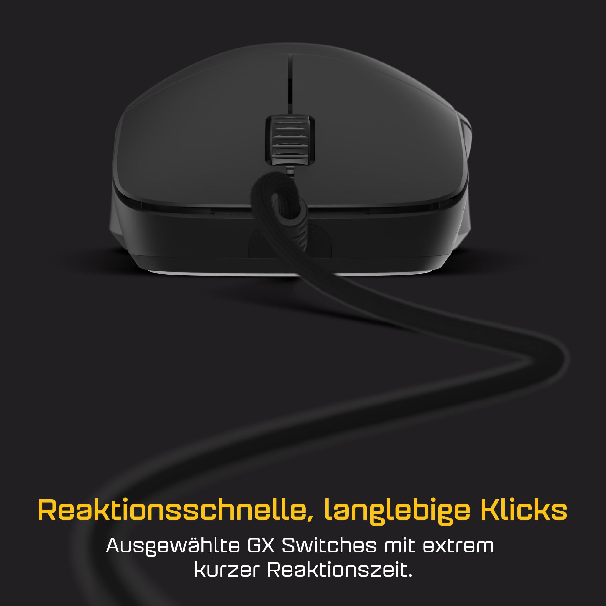 ENDGAME GEAR XM2 8k v2 Gaming Maus Schwarz – 30K DPI Optischer Sensor, 8000Hz Polling, Claw-Grip Design für mittlere bis größe Hände, leicht (51,5g)