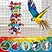 Deloky Bird Block Knots Tearing Toy- 19.7 inch Multicolored Natural Wooden Parrot Chewing Toy Suggested for Macaws cokatoos, African Grey and a Variety of Amazon Parrots. (Large Size)