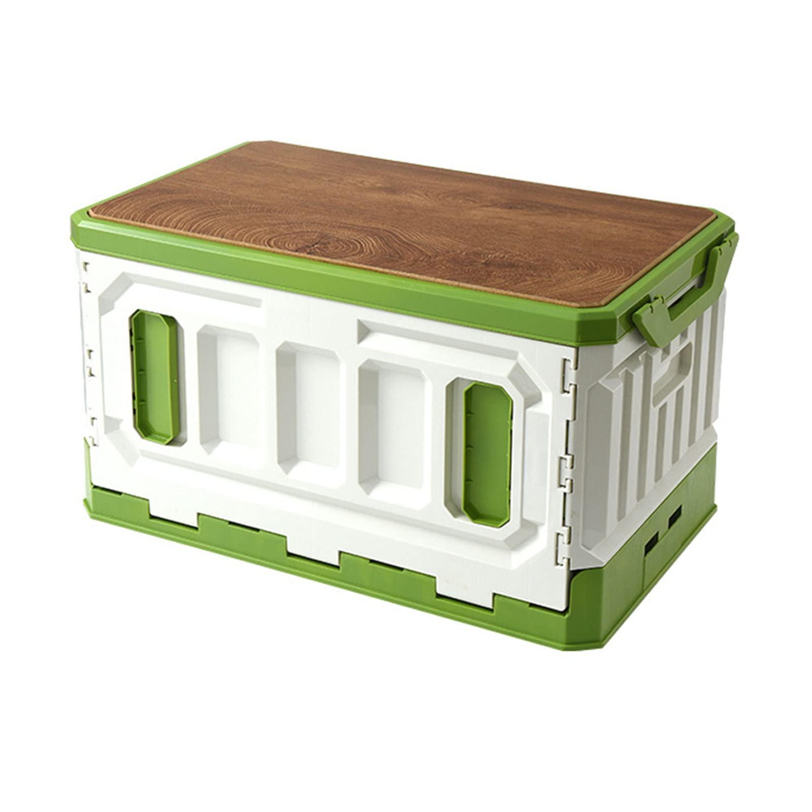 Folding Storage Box with Large Capacity 95L (zielony biały)