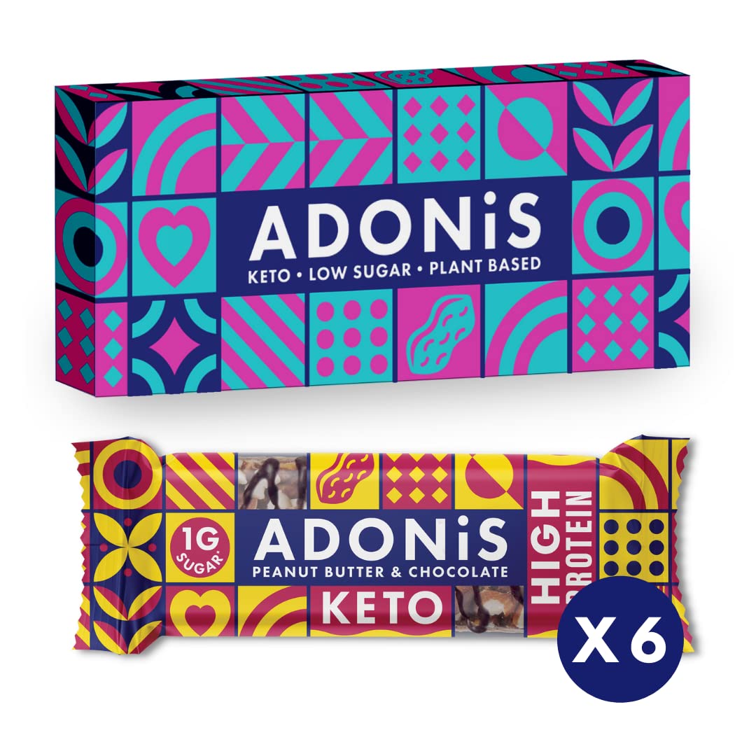 Buy Adonis Keto Protein Bars Peanut Butter & Chocolate Keto Bar y