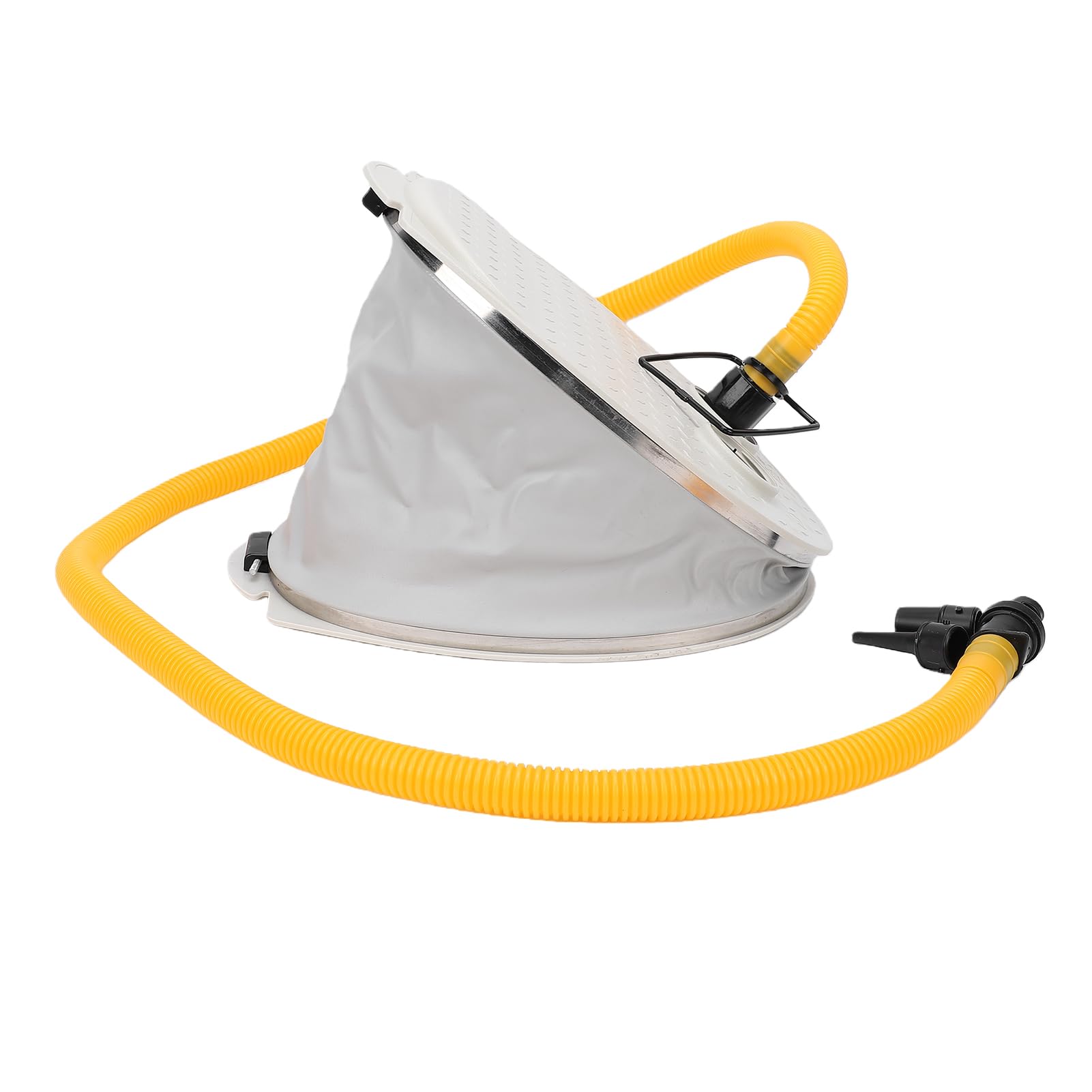 Bomba de Aire para Pies, Inflador Portátil de Doble Acción para Barcos Inflables, Anillo de Natación para Kayak, Material Plástico
