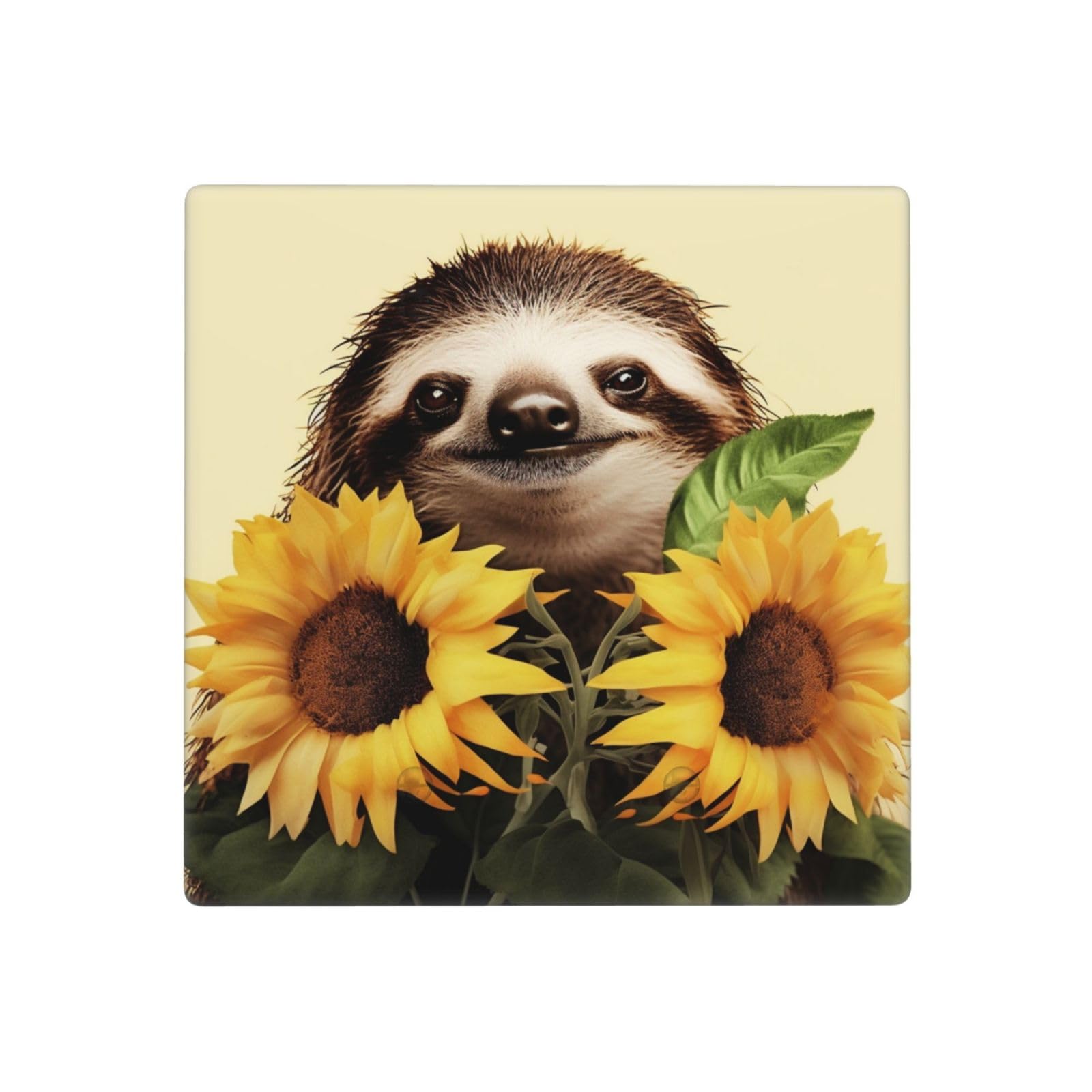 Decorator Wall Plate 2 Gang Light Switch Covers Sloth Sunflower Wallplate Double Toggle Switch Plate Standard Size Electrical Outlet Covers Decorative Wall Switch Plate Cover