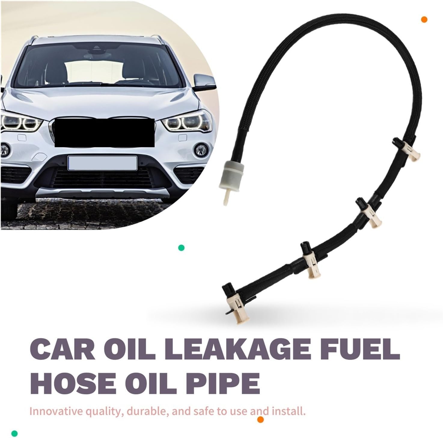 13538598176 Car Leakage Fuel Hose Oil Pipe Compatible with BMW 1 2 3 4 5 X2 X3 X4 X5 2015-2023 13538587793