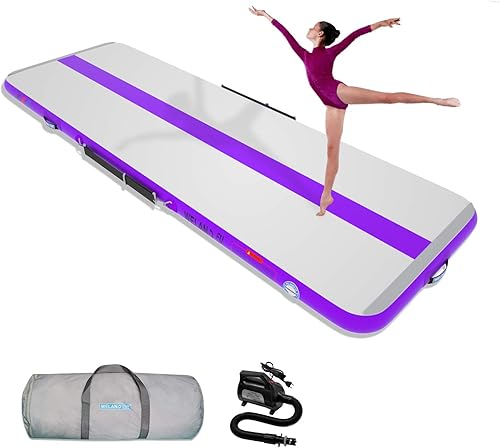 WelandFun Colchoneta inflable de gimnasia de 10131620 pies de grosor para uso domésticogimnasioyogaentrenamientoanimadoraexteriorplayaparque con disponible en Yaxa Peru