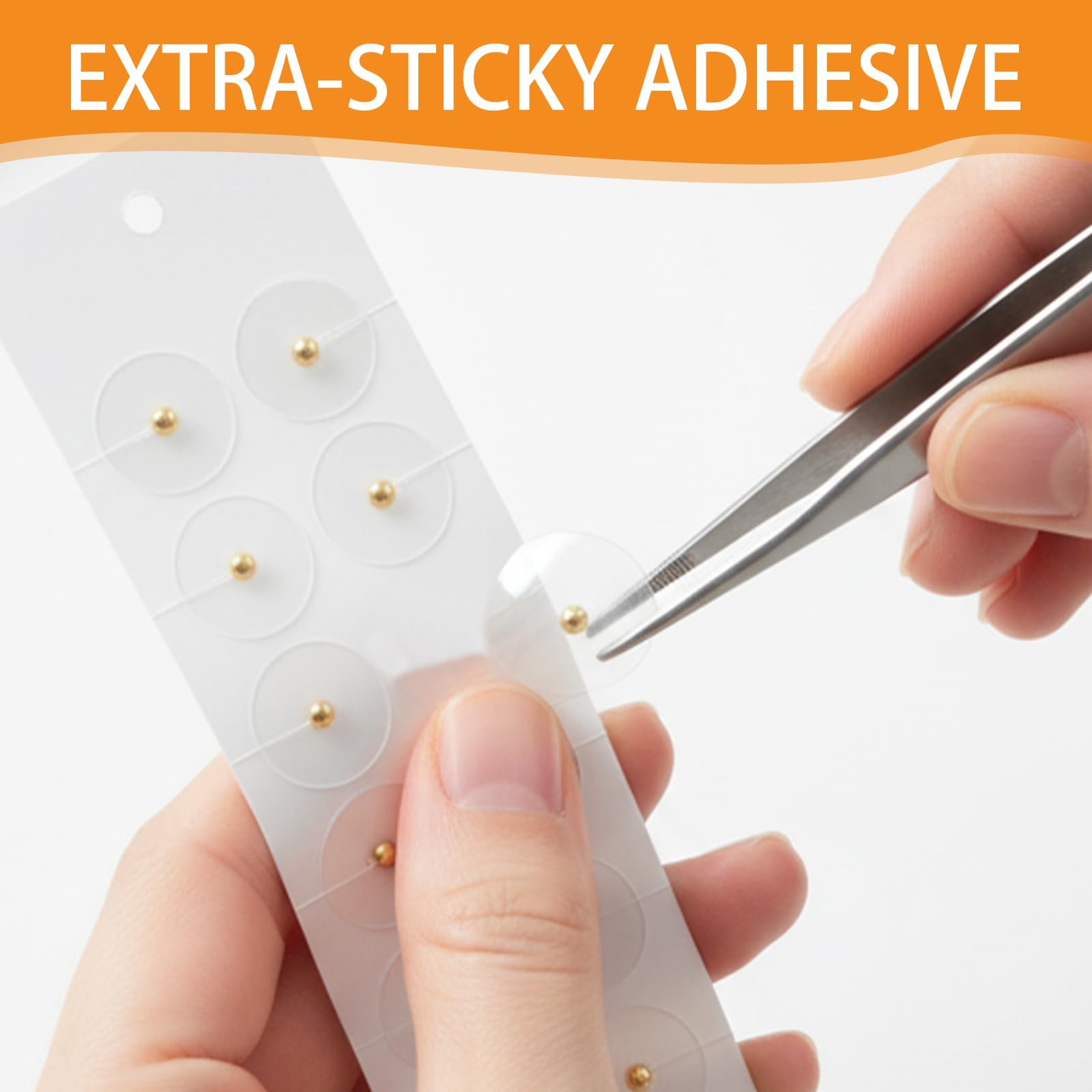 200 PCS Semi Dell'orecchio Agopuntura Auricolare Cerotti Monouso per Digitopressione Auricolare Adatto per Massaggi Di Digitopressione per Alleviare Lo Stress Terapia Multifunzionale（ Oro+Argento）