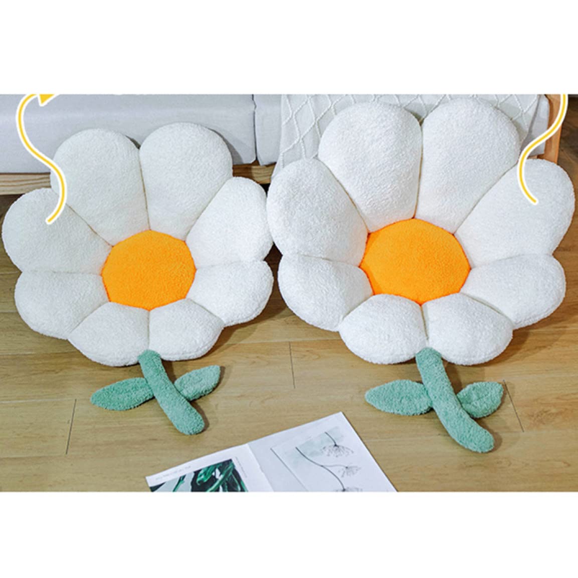 Amazon｜[KUZQIM] フラワー ラウンド クッション 丸 座布団 おしゃれ