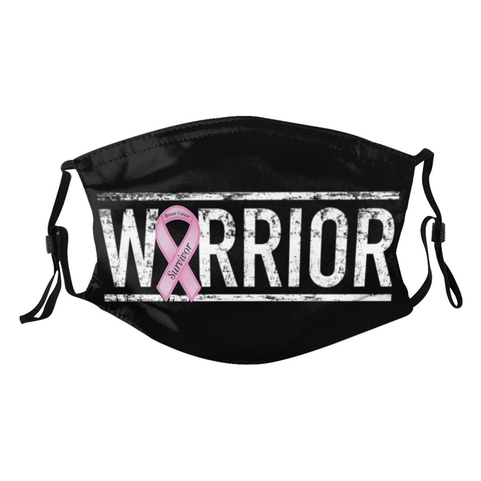 Breast Cancer Warrior Aweareness Ribbon Adult Dust Mask Adjustable Dust Face with 2 Filter95