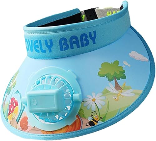 Miniatura 6 de MYCENSE Sombrero con visera para el sol con ventilador, mini ventilador, sombrero para el sol, ventilador integrado para niñas, hombres y mujeres