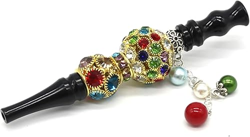 Miniatura 3 de 8 unids Shisha cachimba boca puntas de la cachimba colorido diamante cachimba boquilla manguera accesorios soporte de lujo mejor que las puntas de
