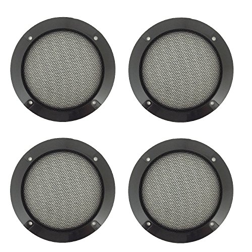 Anndason 4 Pcs 3.7" Speaker Grills Cover Guard Protector Mesh Speaker Decorative Circle