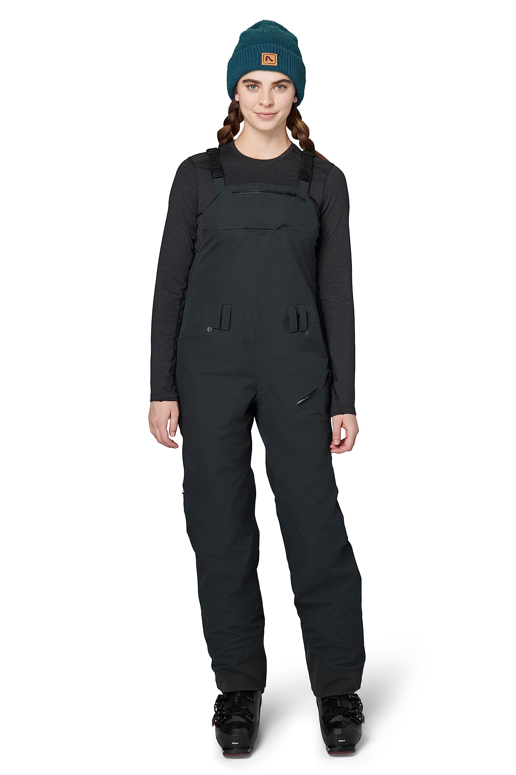 Flylow Women's Kimberly Bib Waterproof Breathable Ski & Snowboard Pant - Black - X-Small