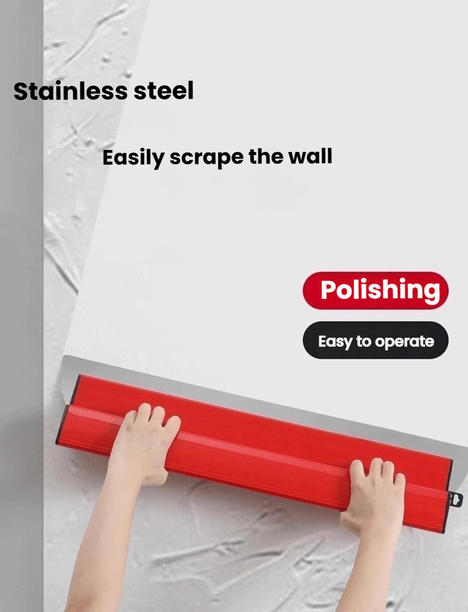 Générique Fliesenkelle, Blau, Spatel aus Edelstahl für Handwerkzeug, Glättspachtel, Wandplatte (80 cm/31 Zoll)