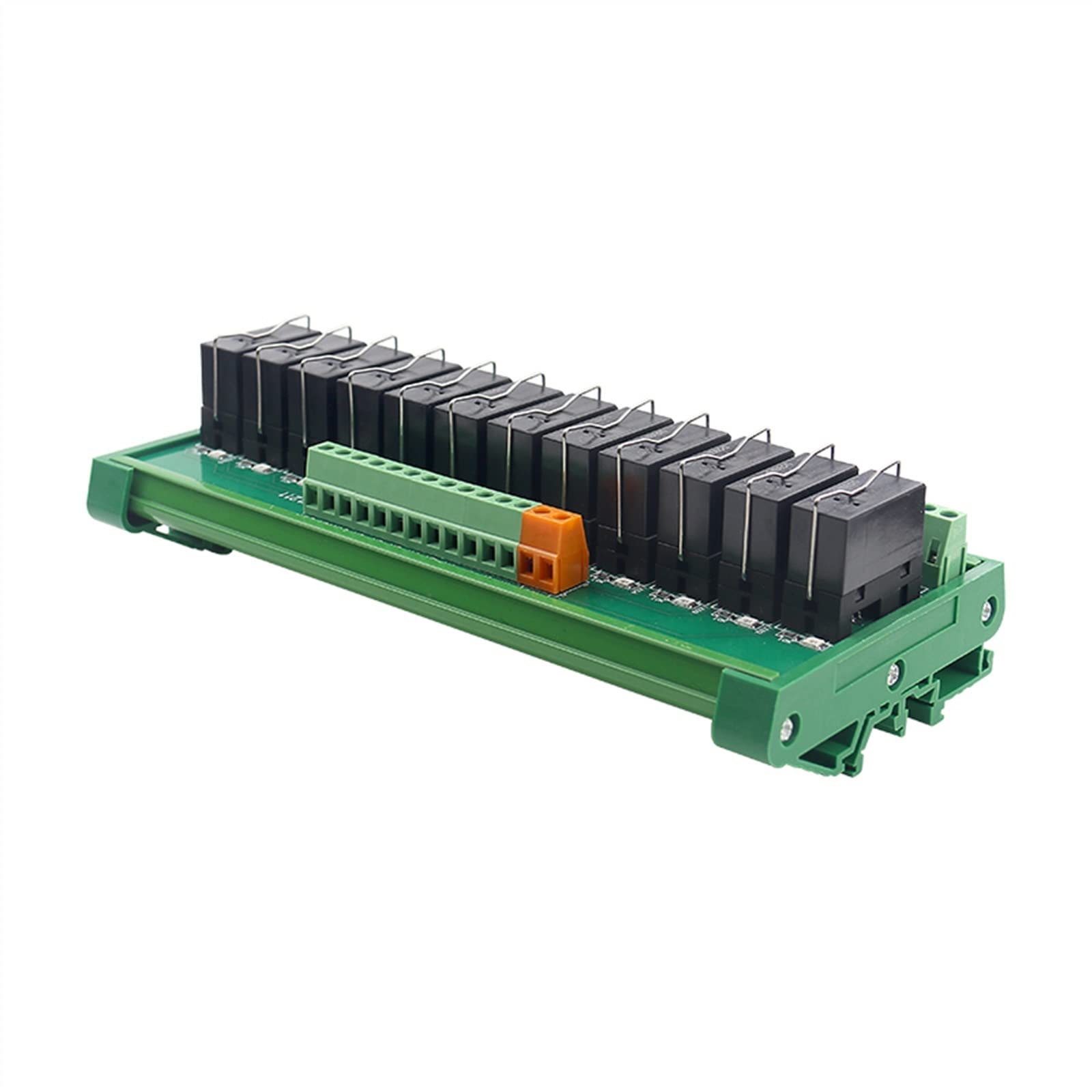 8 canales 12 canales 1NO 1NC relé de interfaz de montaje en carril DIN PLC DC 12V 24V PNP/NPN Compatible 1 Uds (Size : 1NO1NC 12V 12Channel)